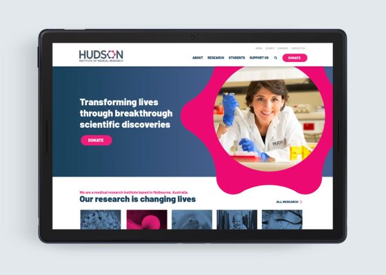 Hudson Institute website on ipad